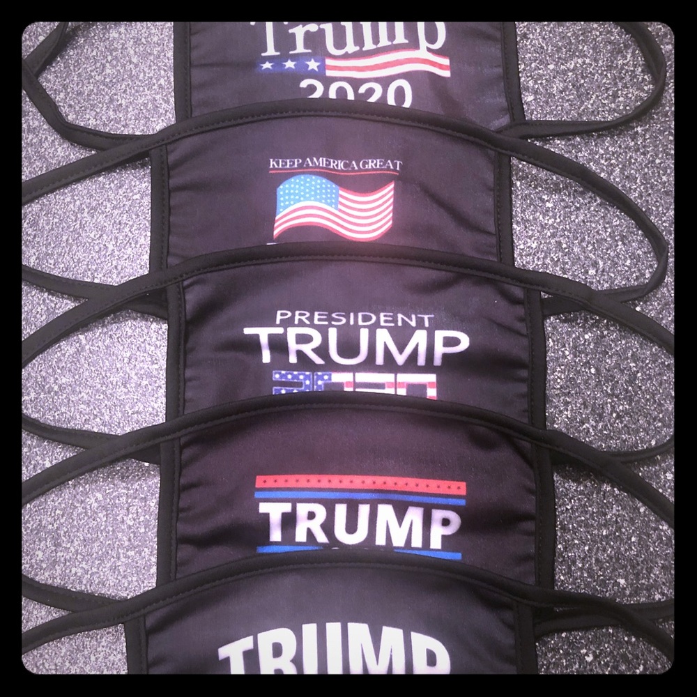 Lot 5 pcs Face mask Trump keep America great black